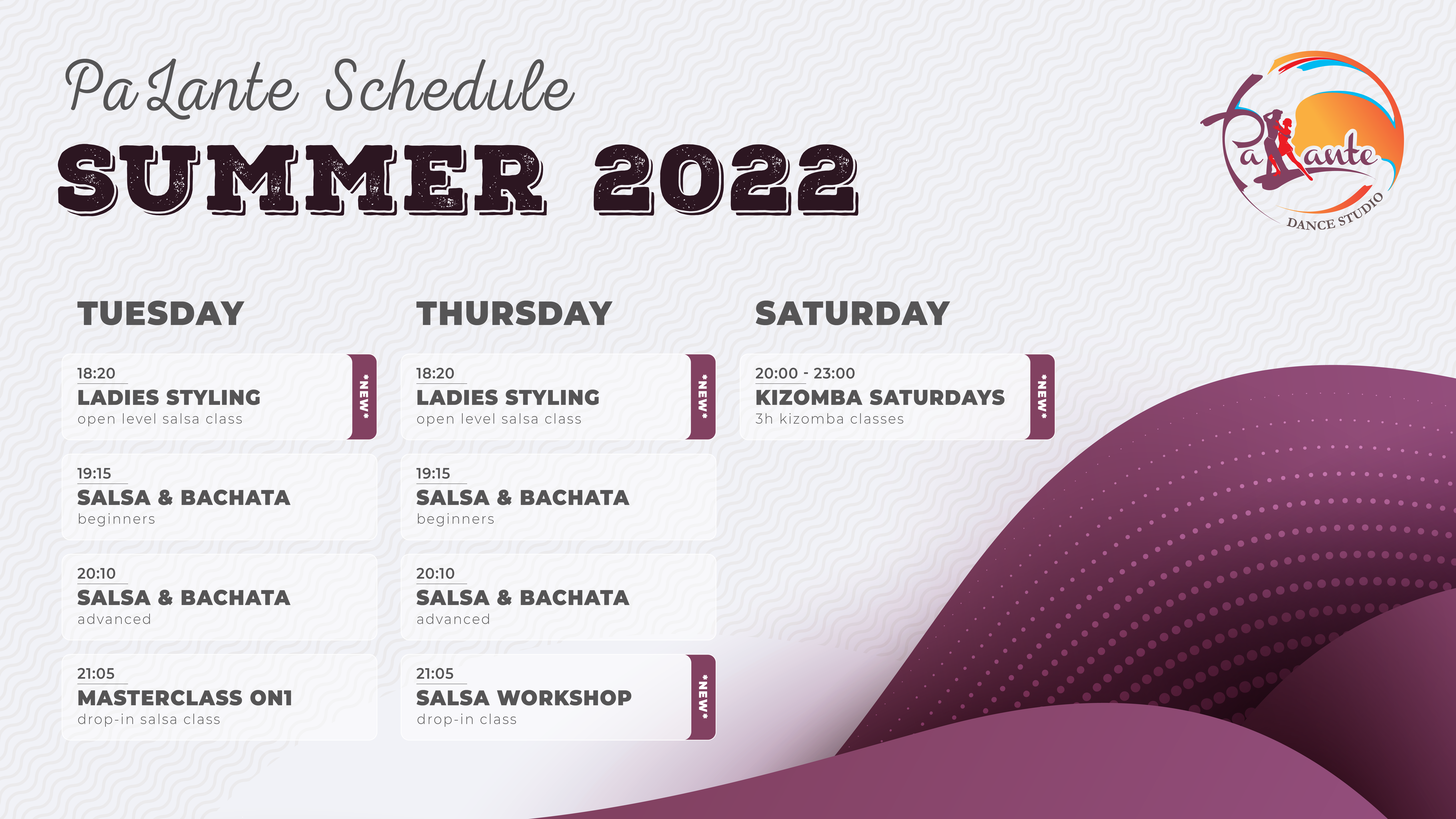 Classes Schedule