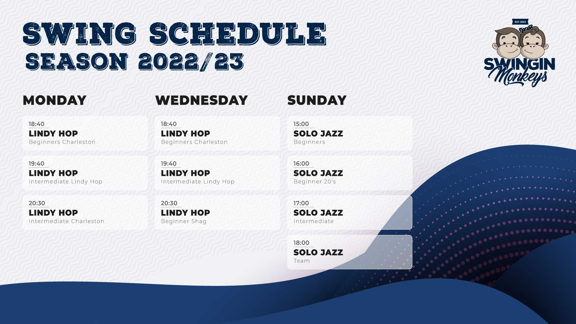 Classes Schedule