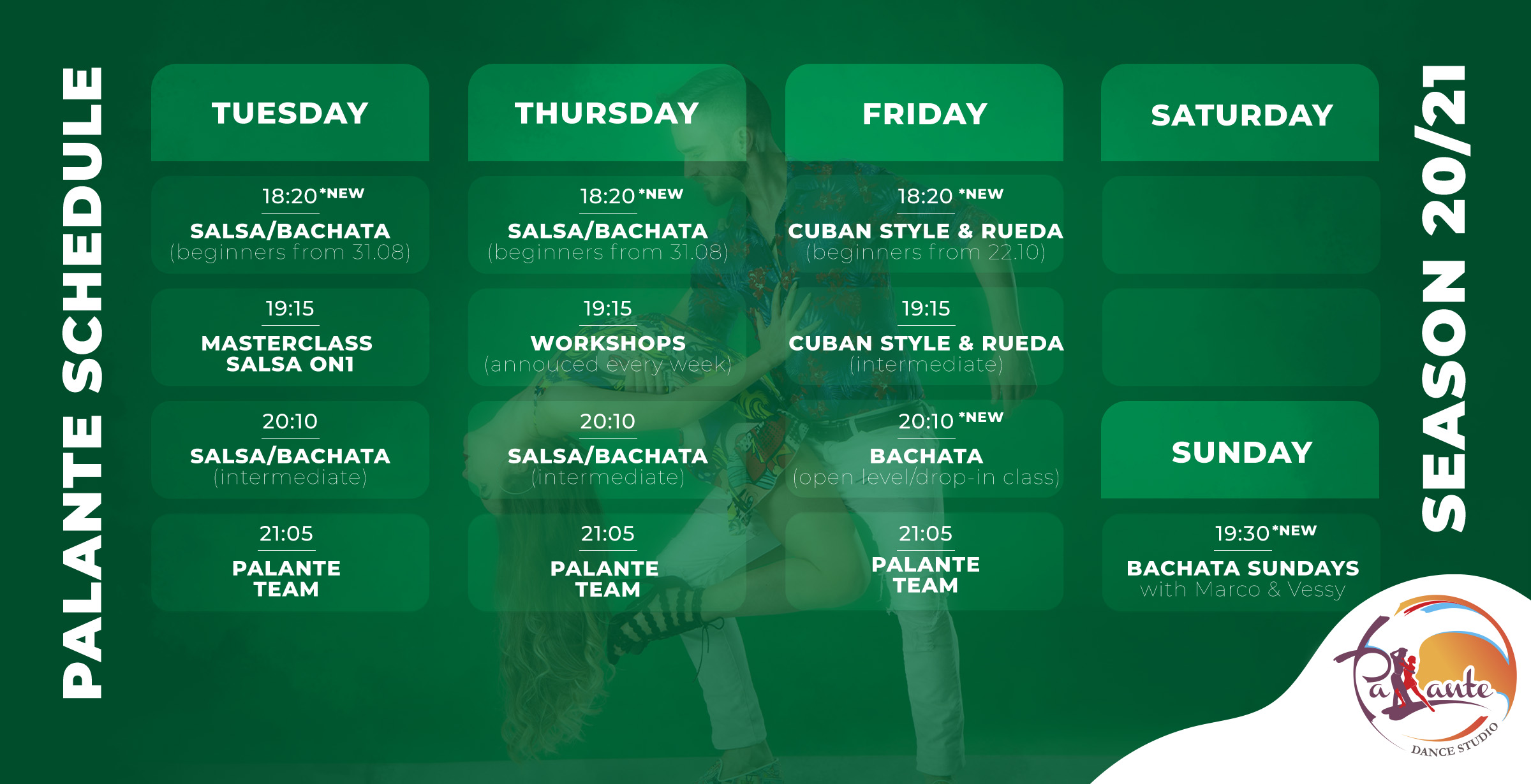 Classes Schedule